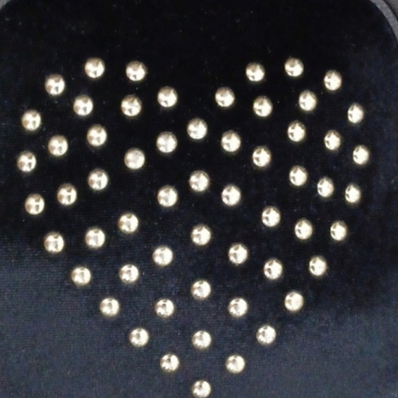 Betsey Johnson Velvet Heart Studded Mini Backpack (NWOT) - Picture 6 of 10